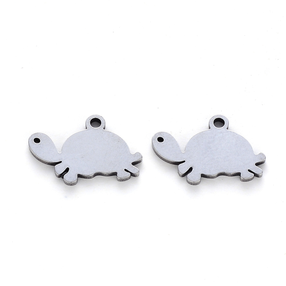 Charm  Stainless steel,  Turtle