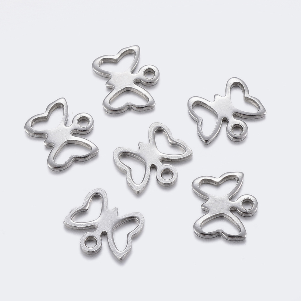 Charm  Stainless steel,  Butterfly - 2