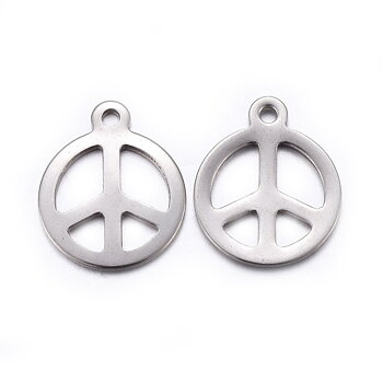 Charm  Stainless steel, Peace