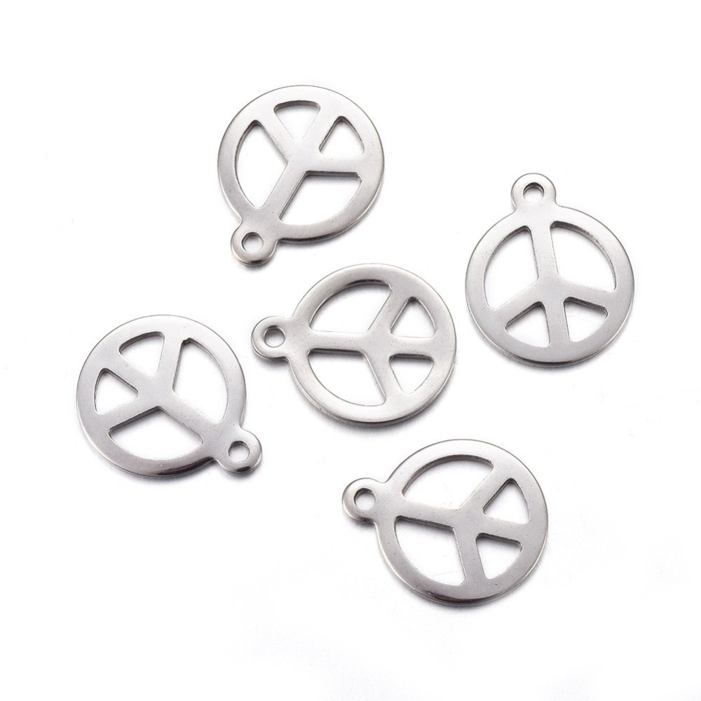 Charm  Stainless steel, Peace - 2