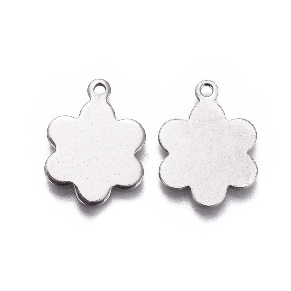 Charm  Stainless steel, FLower