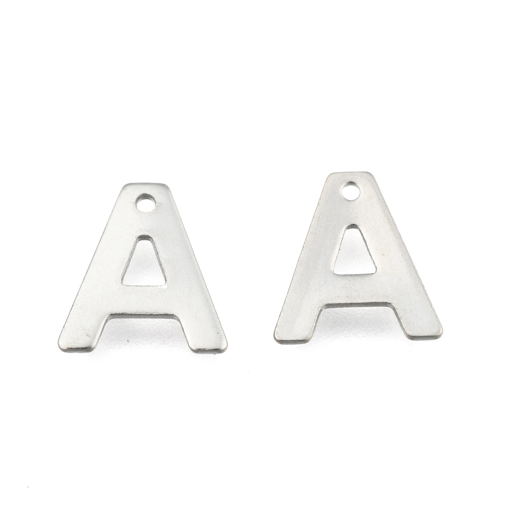 Charm  Stainless steel,  Alphabeth - 2