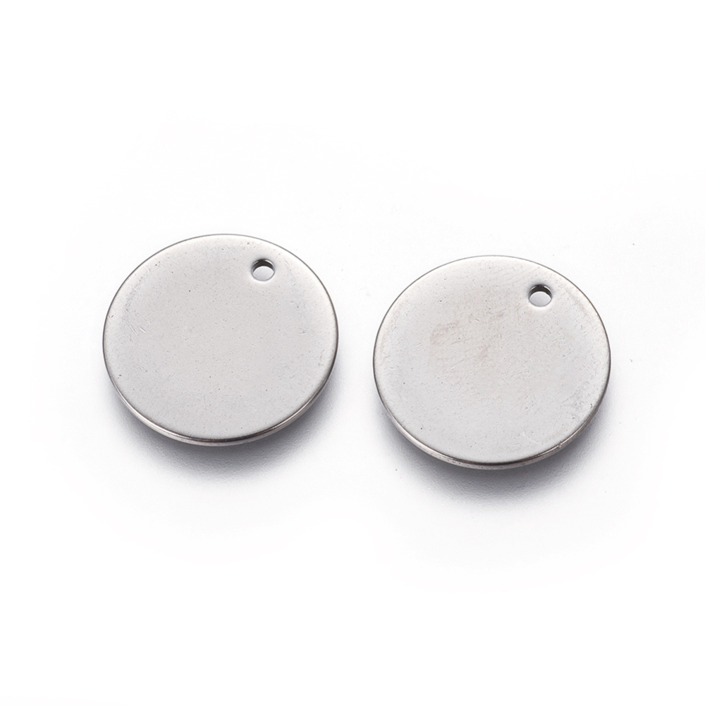 Charm  Stainless steel,  tag 16mm - 2