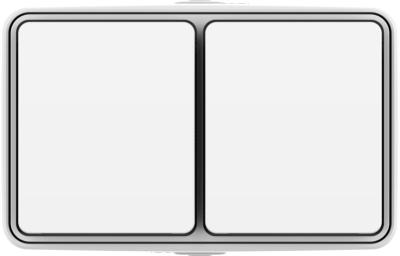 Vägguttag, kapslat, utanpåliggande, med lock, Connect 2 Home - 2