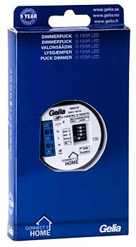 Dosdimmer, 3-tråd 0-150 W LED, Connect 2 Home, Gelia