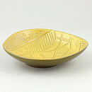 Hjördis Oldfors (Ibiza 1958) Yellow Bowl with Relief Decor 16 cm