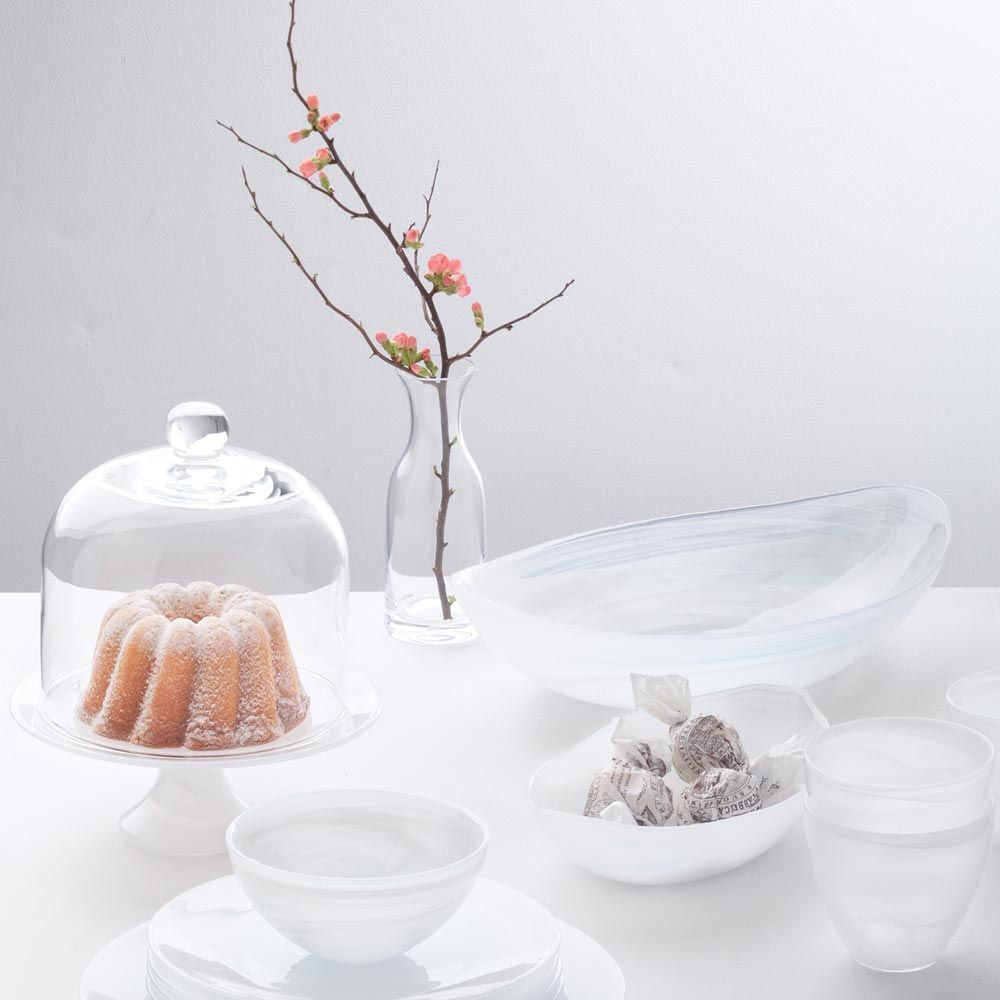 Cake platter - White Alabaster - 2