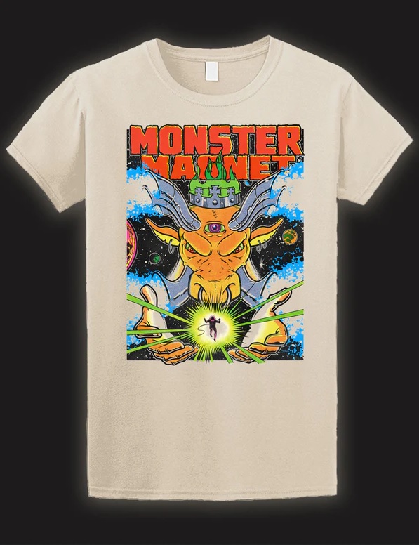 Monster Magnet Bullgonaut Natural White T-Shirt