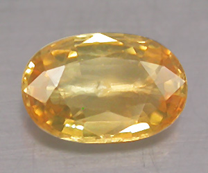 0.55 ct nice oval cut natural yellow sapphire gemstone - 3