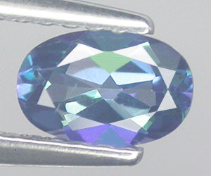 Hermosa piedra preciosa de topacio místico natural de talla ovalada calibrada de 6x4 mm