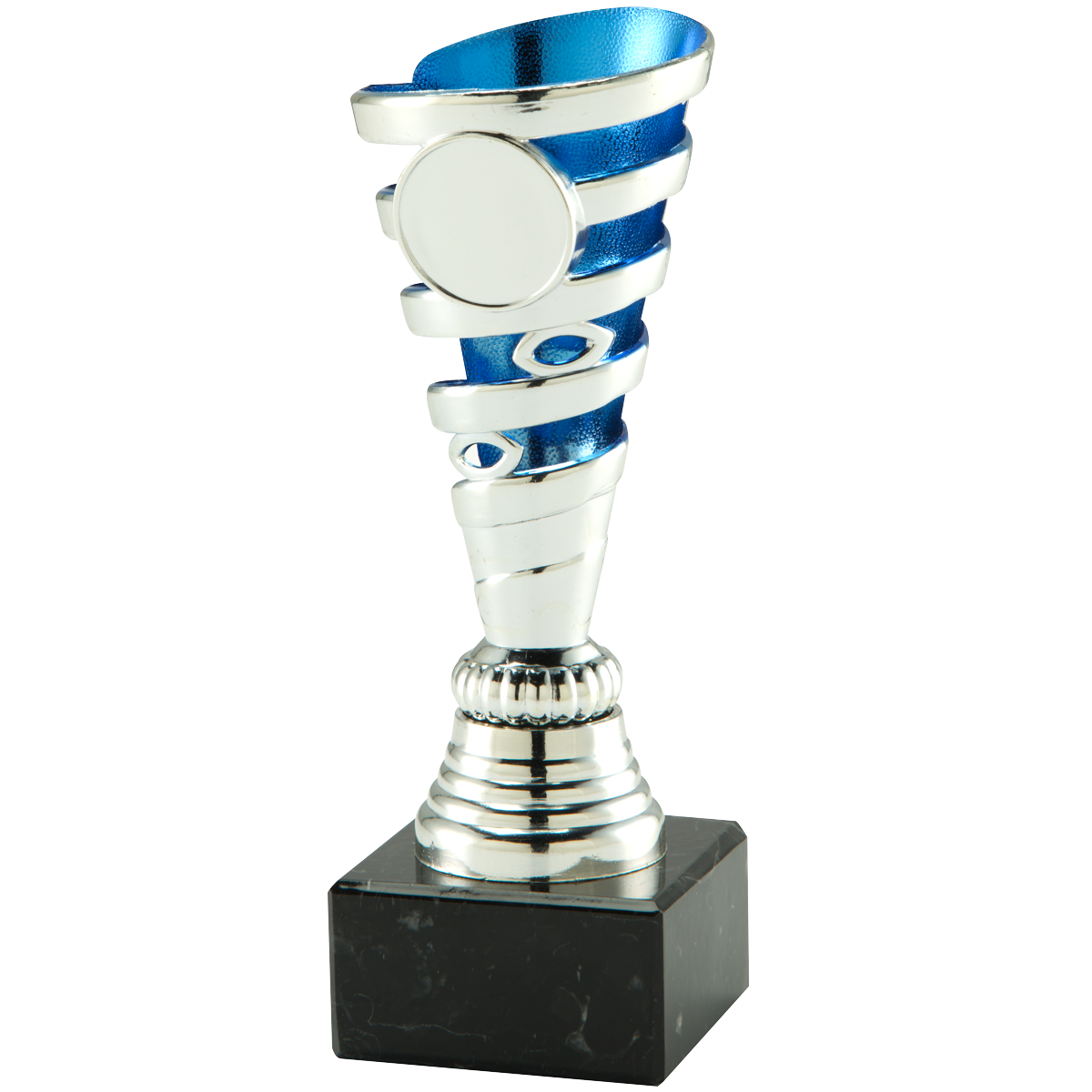Pokal/Statyett Silver/Blå Hönö - UTGÅR