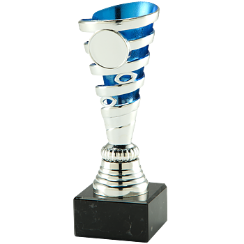 Pokal/Statyett Silver/Blå Hönö - UTGÅR
