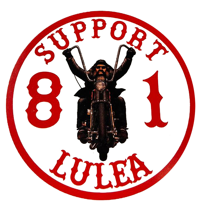 Sticker rund SUPPORT 81 LULEA