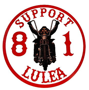 Sticker rund SUPPORT 81 LULEA
