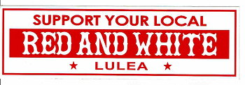 Sticker stor RED AND WHITE