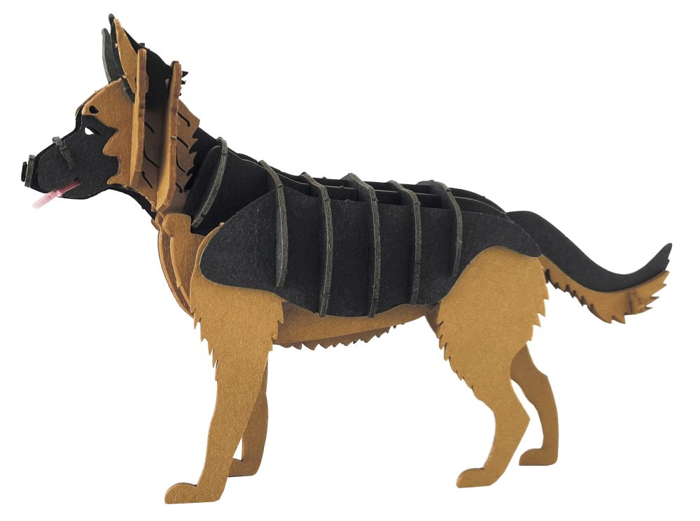3D-pappersmodell, Schäferhund - 2