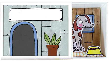 Tidsfordriv-æske med figurer, Hund med mad - 3