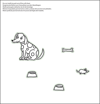 Tidsfordriv-æske med figurer, Hund med mad - 4