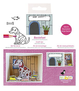 Pysselask med figurer, Hund med mat
