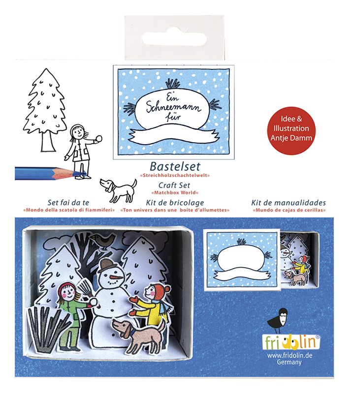 Pysselask med figurer, Vinter i skogen
