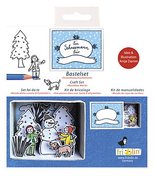 Pysselask med figurer, Vinter i skogen