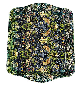 Bakke af metal, William Morris, Strawberry Thief (21 cm)