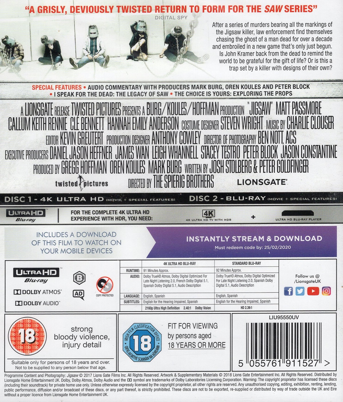 Jigsaw (ej svensk text) (4K Ultra HD + Blu-ray) - 2