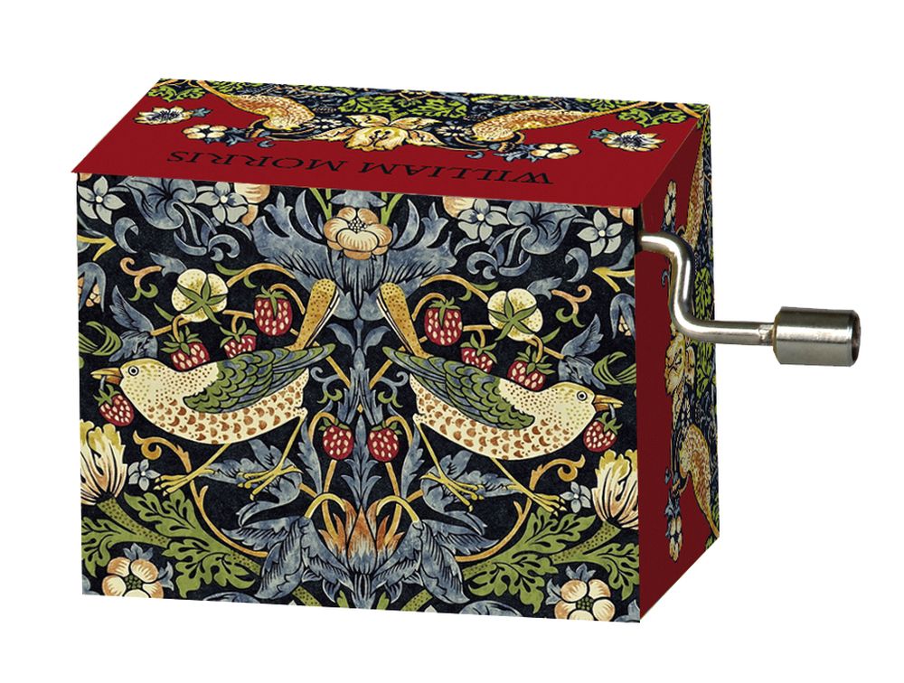 Spilledåser, Art & Music Box-display, William Morris, Borddisplay med 36 stk.+3 stk. demo. - 2