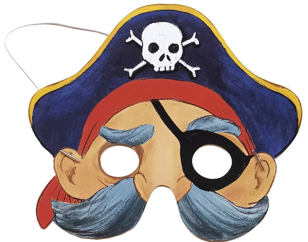 Masker (og skattejagt), Pirater, sæt med 5 stk. - 5