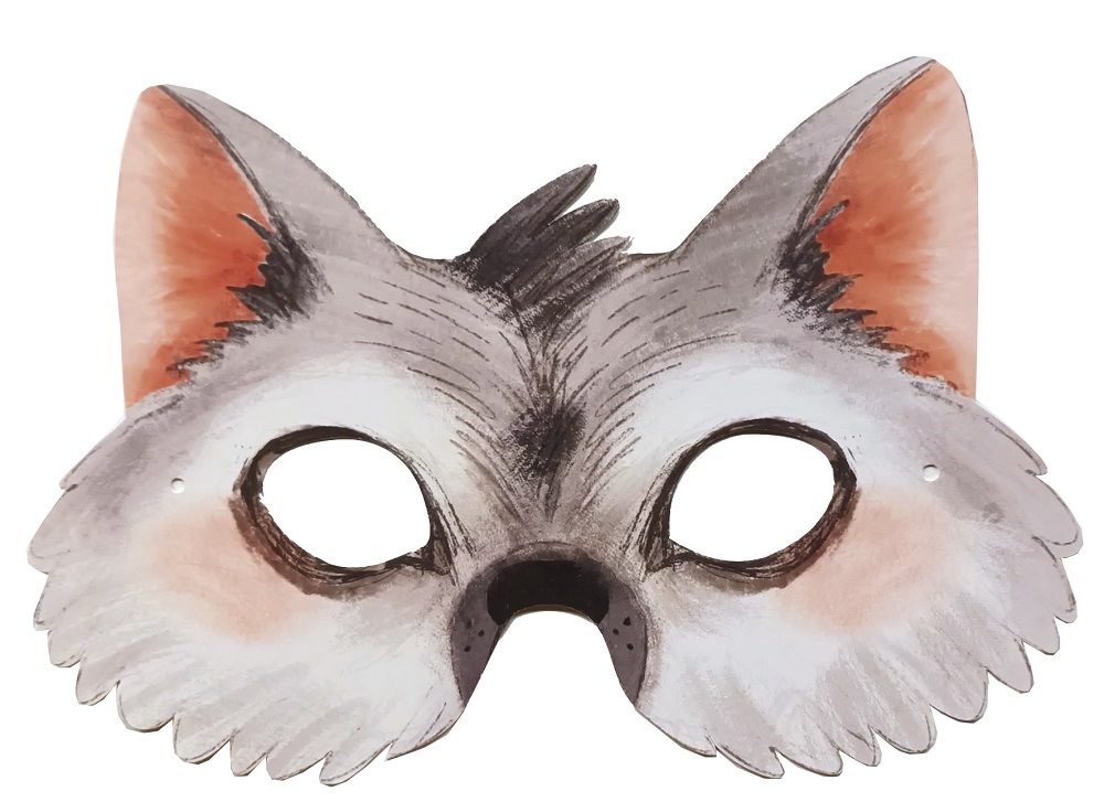 Masker (och skattjakt), Skogens djur 2, set med 5 st. - 6