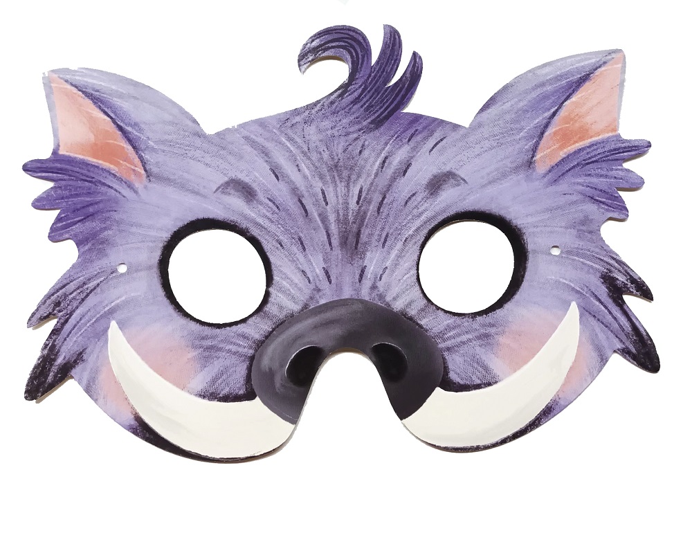 Masker (och skattjakt), Skogens djur 2, set med 5 st. - 5
