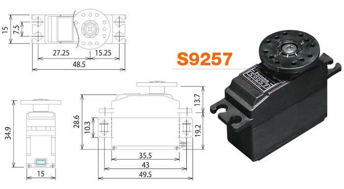 Futaba S9257 Digitalt Mikroservo - 2