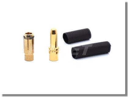 Guldpläterad 3.5 mm dia Hane/Hona MP