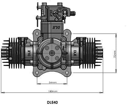 DLE 40 Twin Bensinmotor - 2