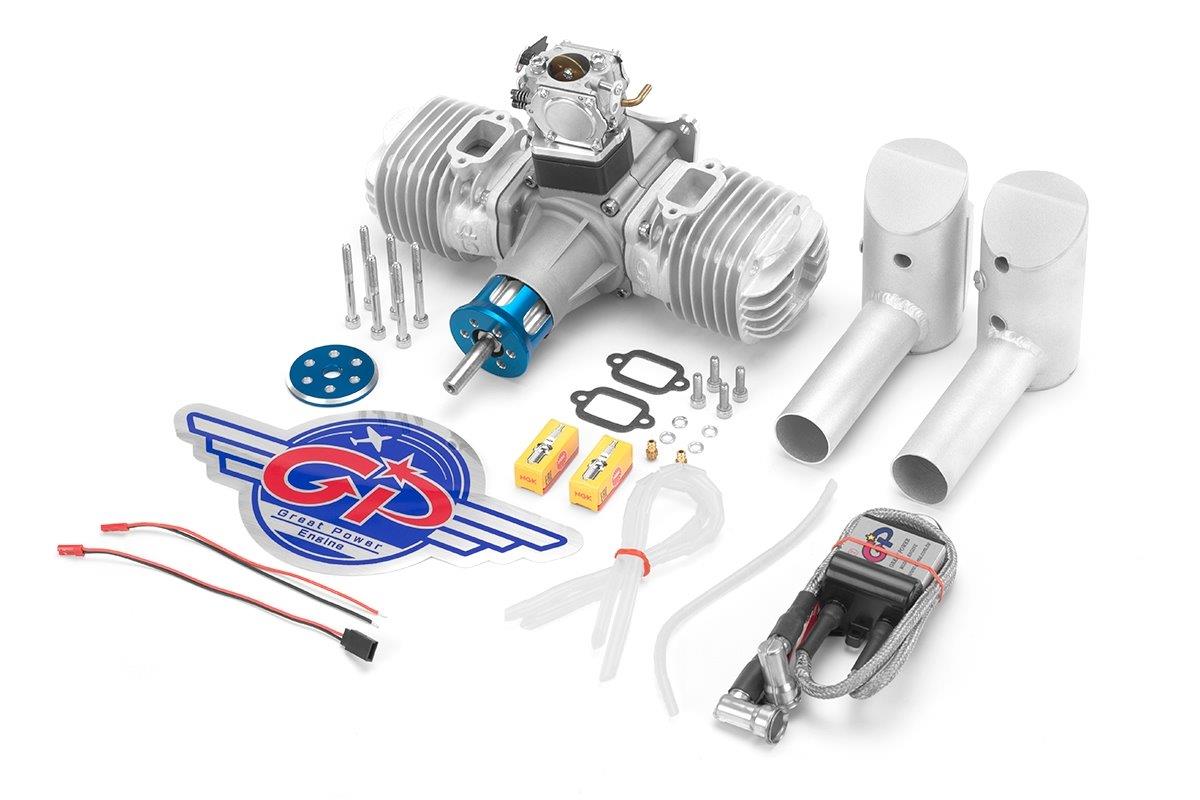 Bensin motor GP engine 123ccm V2 - 5