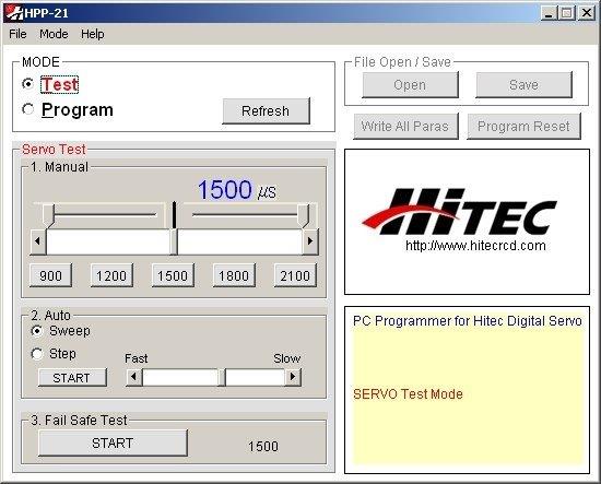 Hitec HPP-21 Hitec digital servo programerare med tester - 2
