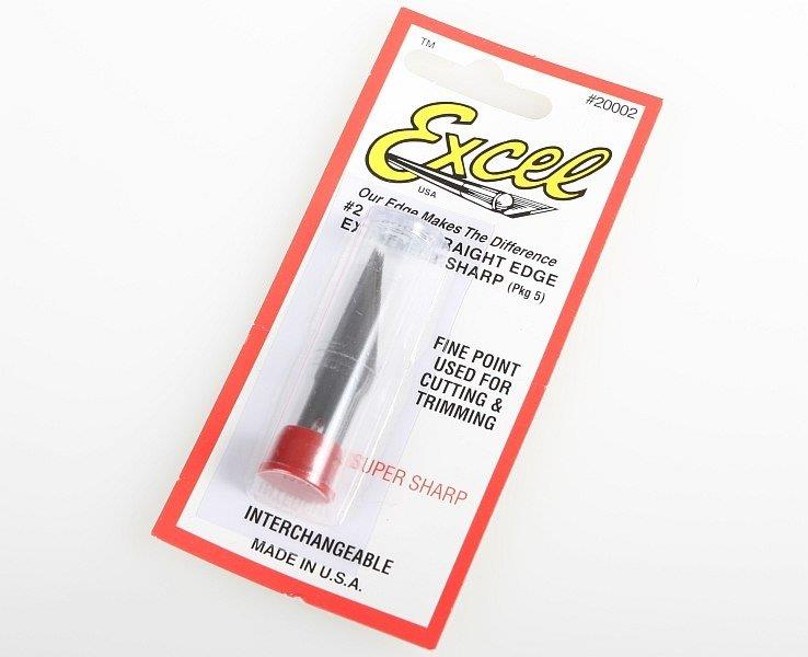 Excel 20002 super sharp straight edge blades 5pcs - 3