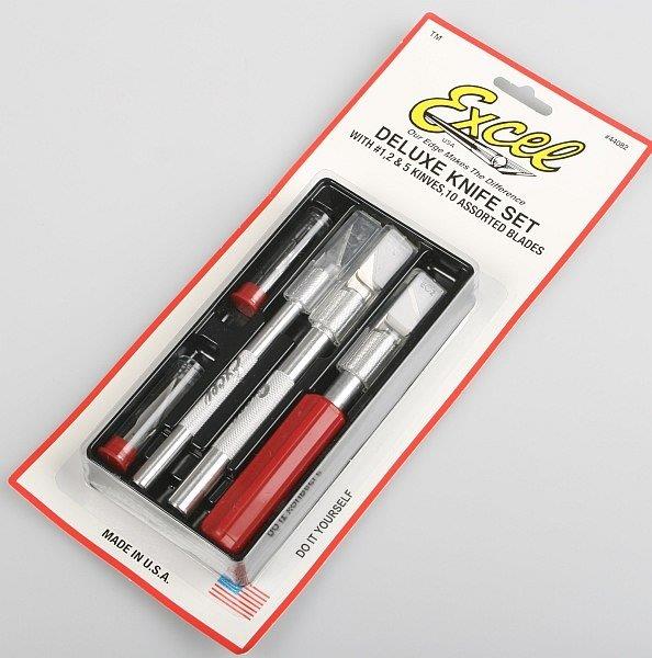 Excel 44082 Hobby kniv sats i plast box från