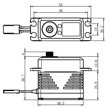 SAVOX -SB-2290SG digital servo BRUSHLESS mot. 65kg 0.11 - 4