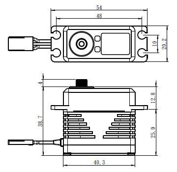 SAVOX -SB-2292SG digital servo BRUSHLESS 50kg 0.055s 8,4V - 4
