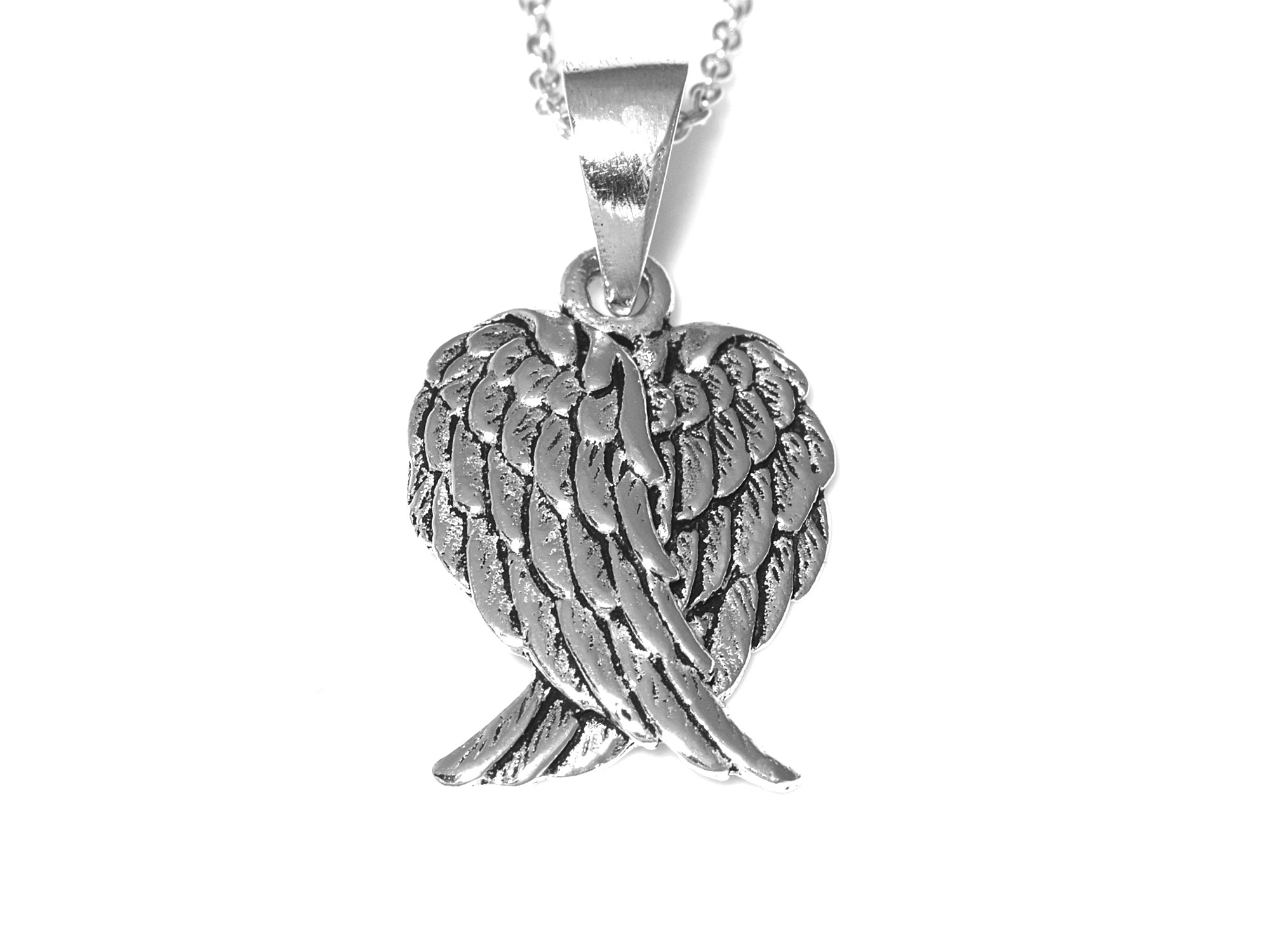 Vingar Halsband i Äkta 925 Silver, Vinge Hänge, Djur Accessoar, Fågel eller Ängel Smycke - 2