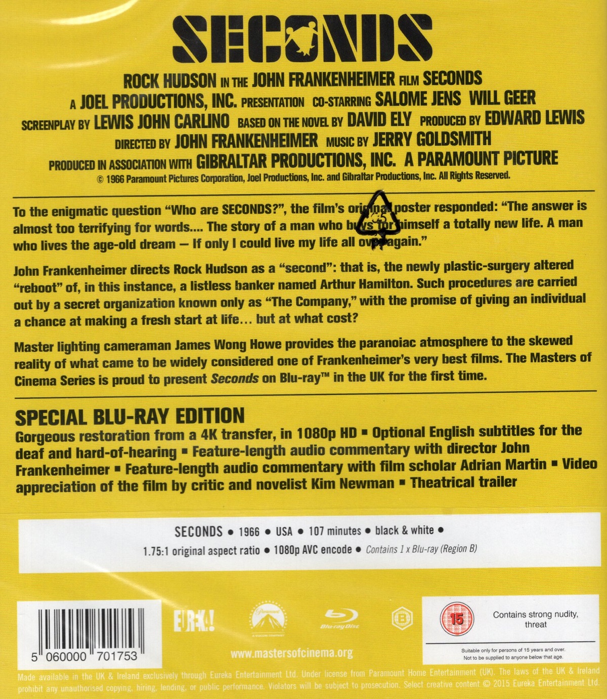 Seconds (ej svensk text) (Blu-ray) - 2