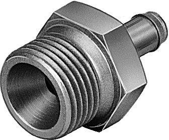 Festo M5 med huling för 6mm festo slang