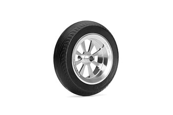 Hjul aluminium 8 ekrad fälg med däck 103mm