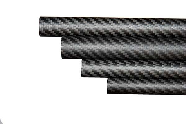 Kolfiber rör väv 30x26x1000mm (2mm gods tjocklek)  260g