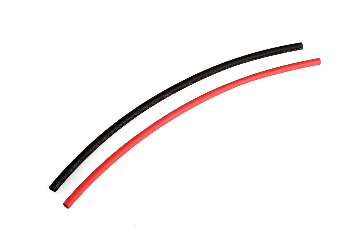 Krympslang 5mm röd/svart 25cm
