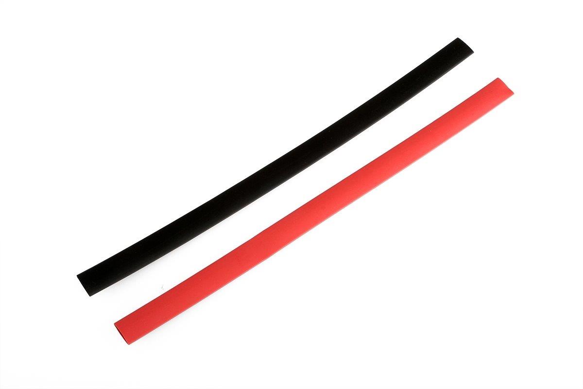 Krympslang 8mm röd/svart 25cm