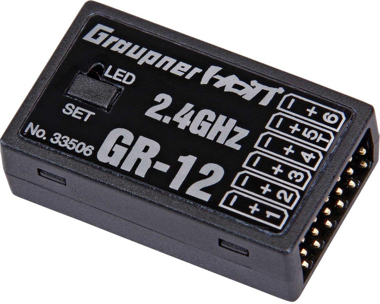Graupner Mottagare Gr-12 HoTT 2.4GHz