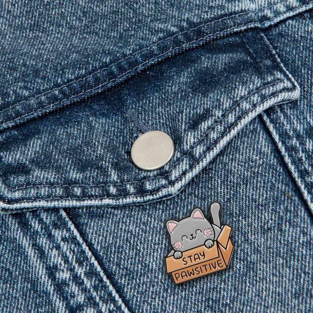 Pin your style! Enamel metal pin (knappenål), Kitty - 4