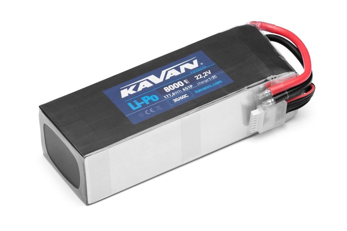 KAVAN - Li-Po 8000mAh/22.2V 30/60C. 177.6Wh